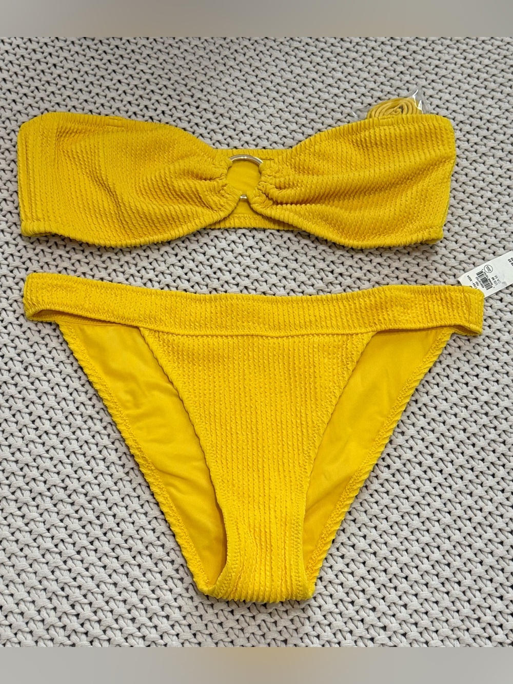 NWT Aerie Yellow Bikini Set - Large Top /  Medium Bottom